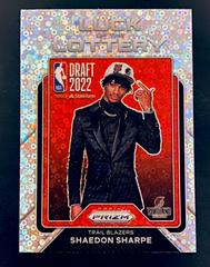 Shaedon Sharpe [Fast Break] #10 Basketball Cards 2022 Panini Prizm Luck of the Lottery Prices