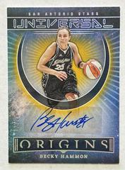 Becky Hammon [Gold] #UA-BHM Basketball Cards 2023 Panini Origins WNBA Universal Autographs Prices