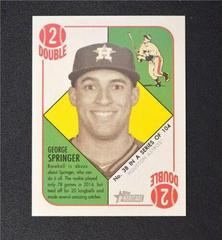 George Springer [Mini Green Back] #38 Baseball Cards 2015 Topps Heritage '51 Collection Prices