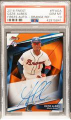 Ozzie Albies [Orange Refractor] Baseball Cards 2018 Topps Finest Firsts Autographs Prices