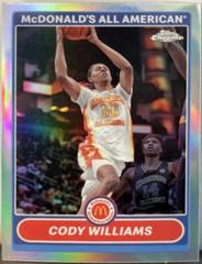Cody Williams #2K7-4 Basketball Cards 2023 Topps Chrome McDonald's All American 2007 Prices