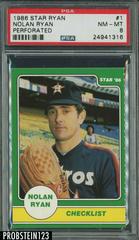 Nolan Ryan [Perforated] #1 Baseball Cards 1986 Star Ryan Prices