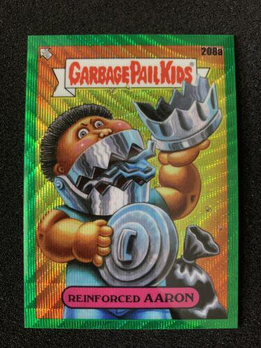 Reinforced AARON [Green Wave Refractor] #208a 2022 Garbage Pail Kids Chrome