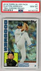 Clayton Kershaw #1 Baseball Cards 2019 Topps Silver Pack 1984 Chrome Promo Prices
