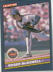 Roger McDowell Baseball Cards 1986 Leaf Prices