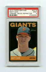 Matt Cain [Black Refractor] #HC18 Baseball Cards 2013 Topps Heritage Chrome Prices