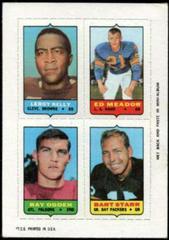 Leroy Kelly, Ed Meador, Ray Ogden, Bart Starr Football Cards 1969 Topps Four in One Prices
