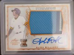 Alika Williams [Platinum] #PA-AW1 Baseball Cards 2020 Leaf Trinity Patch Autographs Prices
