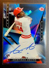 Aristides Aquino [Blue Refractor] #FFA-AA Baseball Cards 2020 Topps Finest Firsts Autographs Prices