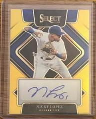 Nicky Lopez [Gold] #S-NL Baseball Cards 2022 Panini Select Signatures Prices
