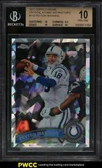 Peyton Manning [Crystal Atomic Refractor] Football Cards 2011 Topps Chrome Prices