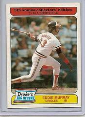 Eddie Murray Baseball Cards 1985 Drake's Prices