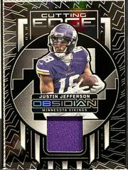 Justin Jefferson #21 Football Cards 2023 Panini Obsidian Cutting Edge Memorabilia Prices