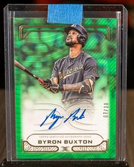 Byron Buxton [Green] #DIA-BBU Baseball Cards 2023 Topps Definitive Defining Images Autograph Collection Prices