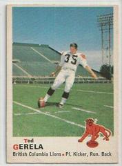 Ted Gerela Football Cards 1970 O Pee Chee CFL Prices