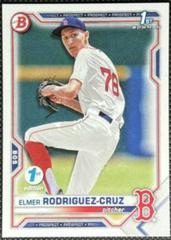 Elmer Rodriguez Cruz Baseball Cards 2021 Bowman Draft 1st Edition Prices