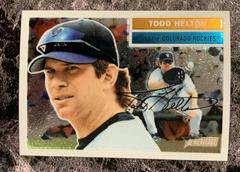 Todd Helton Baseball Cards 2005 Topps Heritage Chrome Prices