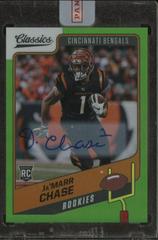Ja'Marr Chase [Premium Edition Significant Signature Green] Football Cards 2021 Panini Classics Prices