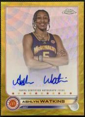 Ashlyn Watkins [Gold Wave] #CA-AW Basketball Cards 2022 Topps Chrome McDonald's All-American Autographs Prices