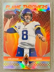 Kirk Cousins [Silver Lazer] #FT-10 Football Cards 2022 Panini Phoenix Flame Throwers Prices