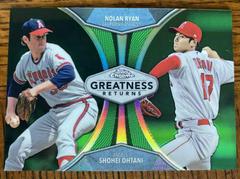 Nolan Ryan, Shohei Ohtani [Green Refractor] Baseball Cards 2019 Topps Chrome Greatness Returns Prices