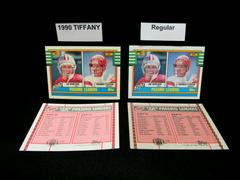 Joe Montana, Boomer Esiason Football Cards 1990 Topps Tiffany Prices