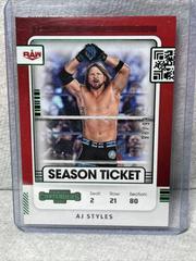 Aj Styles [Green] #107 Wrestling Cards 2022 Panini Chronicles WWE Prices