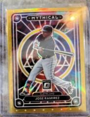 Jose Ramirez [Gold] #MTH-19 Baseball Cards 2022 Panini Donruss Optic Mythical Prices