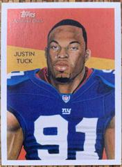 Justin Tuck #C12 Football Cards 2009 Topps National Chicle Prices