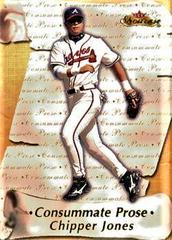 Chipper Jones #3CP Baseball Cards 2000 Fleer Showcase Consummate Prose Prices
