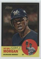 Nyjer Morgan [Black Refractor] Baseball Cards 2012 Topps Heritage Chrome Prices