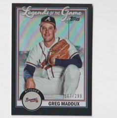Greg Maddux [Black] Baseball Cards 2023 Topps Legends of the Game Prices