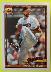 Calvin Schiraldi #424 Baseball Cards 1991 Topps Tiffany Prices