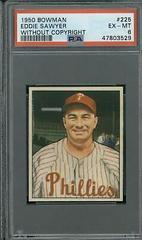 Eddie Sawyer [Without Copyright] Baseball Cards 1950 Bowman Prices