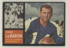 Eddie LeBaron Football Cards 1962 Topps Prices