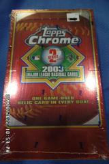Hobby Box Baseball Cards 2003 Topps Chrome Prices