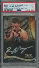 Rose Namajunas [Silver] #TOA-RN Ufc Cards 2018 Topps UFC Knockout Tier One Autographs Prices