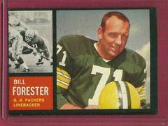 Bill Forester Football Cards 1962 Topps Prices