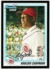 Aroldis Chapman [Black Border Redemption] Baseball Cards 2010 Bowman Prospects Prices