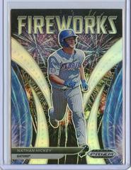 Nathan Hickey [Silver Prizm] #F-NH Baseball Cards 2021 Panini Prizm Draft Picks Fireworks Prices