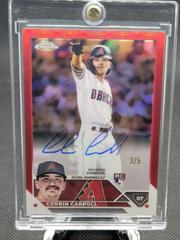 Corbin Carroll [Red] #RA-CCA Baseball Cards 2023 Topps Chrome Rookie Autographs Prices