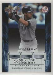 Derek Jeter #DJ29 Baseball Cards 2008 Upper Deck Spectrum Jeter Retrospectrum Prices