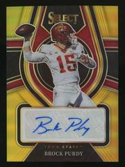 Brock Purdy [Gold] Football Cards 2022 Panini Select Draft Picks Rookie SIgnatures Prices