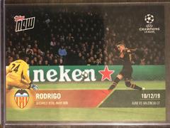 Rodrigo #31 Soccer Cards 2019 Topps Now UEFA Champions League Prices