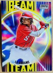 CJ Abrams #BT-9 Baseball Cards 2022 Stadium Club Chrome Beam Team Prices