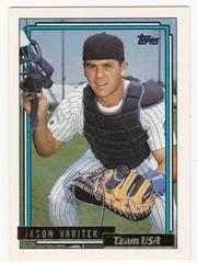 Jason Varitek [Gold] #123T Baseball Cards 1992 Topps Traded Prices