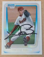 Trevor Bauer [Orange Refractor Autograph] #BCAPTB Baseball Cards 2011 Bowman Chrome Draft Prospect Autographs Prices