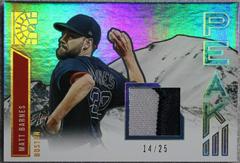 Matt Barnes [Gold] Baseball Cards 2022 Panini Capstone Peak Materials Prices