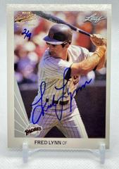 Fred Lynn #188 Baseball Cards 1990 Leaf Prices