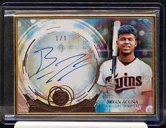 Bryan Acuna #TCA-BA Baseball Cards 2022 Bowman Transcendent Autographs Prices